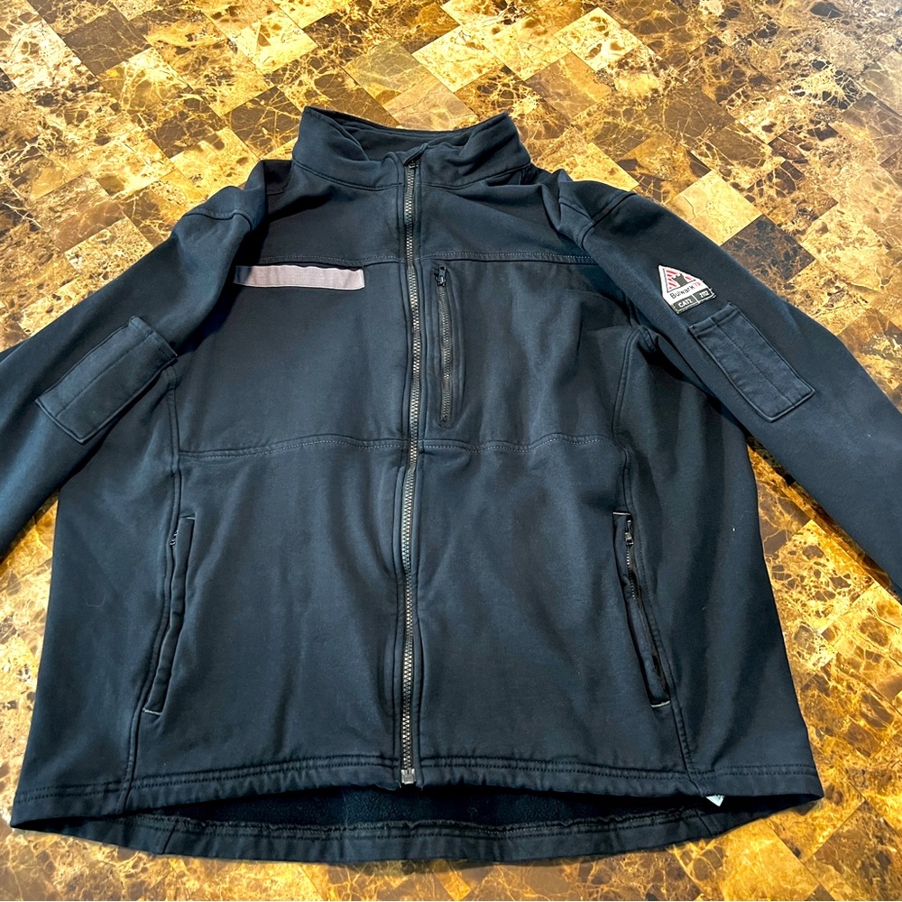Bulwark Men’s Fleece Flame-Resistant Zip-Up Jacket